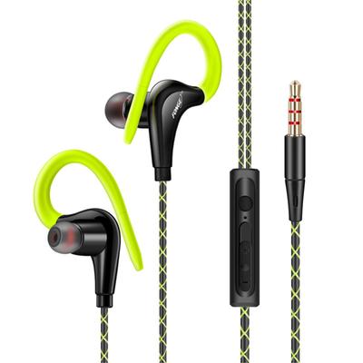 FONGE Wired Waterproof Earphones Ear Hook Earbuds Stereo Headphones Sport Headset with Mic