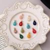 Zodiac Birthstones Necklace: Colorful Zirconia Ornaments with Crystal-Copper Accents