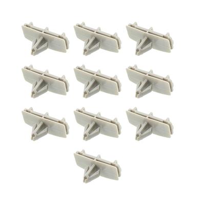 10 pezzi Clip Modanatura Passaruota per Jeep Liberty Wrangler Grigio