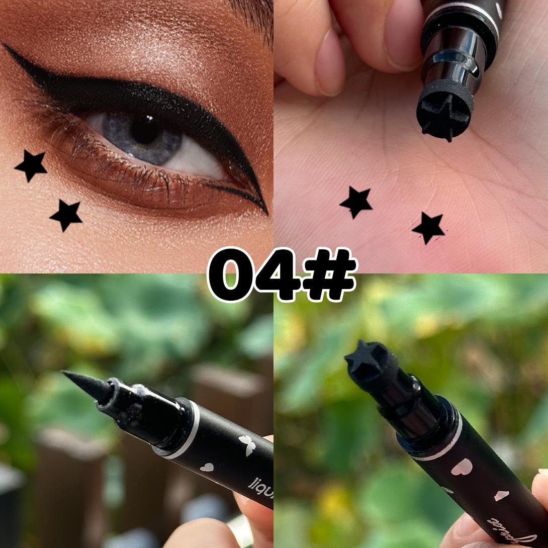 

DragonRanee Double-Ended Stamp Eyeliner: Star, Heart, Plum Blossom Eye Embellishments