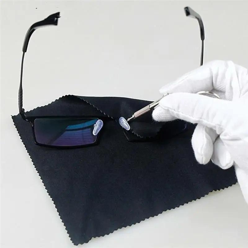 10 Pairs New Arrival Screw-On Type Oval Silicone Eyeglass Sunglass Glasses Nose Pads