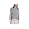adidas Originals Logo Slim Fit Stand Collar Zip Long Sleeve Jacket Men Jacket Gray JP1226