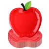 10PCS/Set Disposable Plates Portable Placemats Family Gatherings Apple Shape Convenient Paper Plates Cute 16x18cm