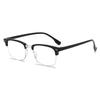 New rice nail eyebrow half frame anti-blue glasses middle-aged and elderly old-fashioned glasses fashion trend frames men's and women's reading