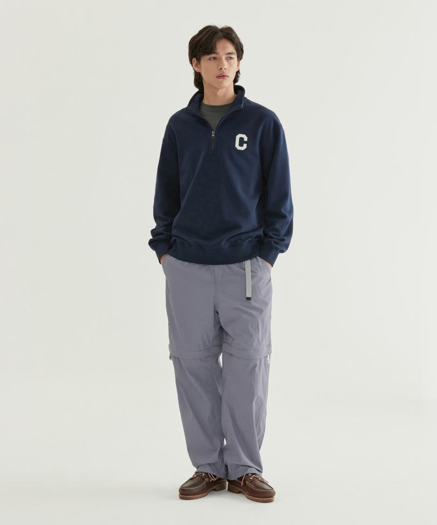 COVERNAT C Logo Half-Zip Sweatshirt Navy