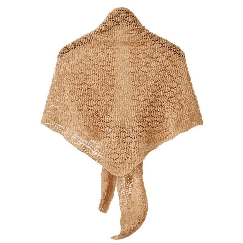 Spring and autumn triangle scarf knitted wool shawl rhombus triangle scarf outer scarf scarf dual-purpose multi-function