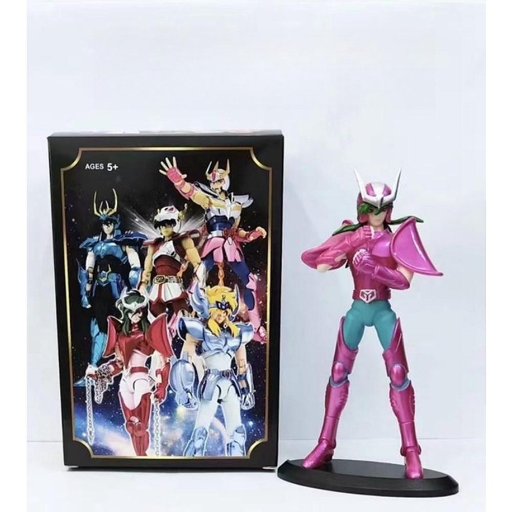 19CM Anime Figure Phoenix Ikki Hyoga Seiya Shiryu Standing Armor Model Children's Toys PVC Box Desktop Collection Decoration