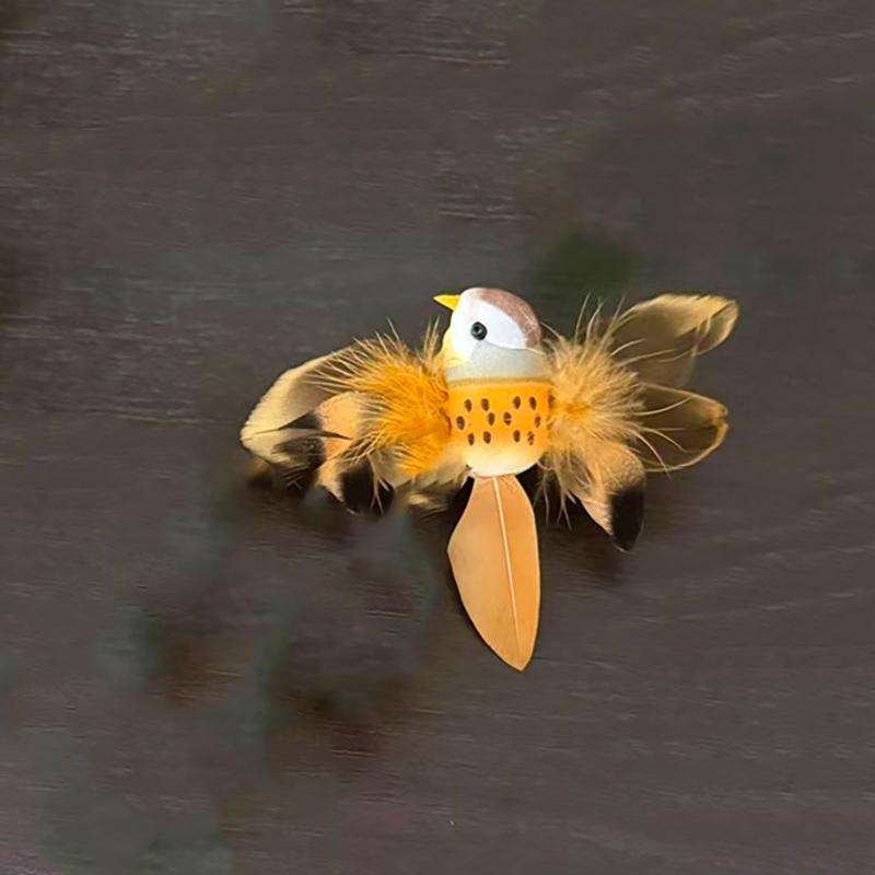 

1 шт. Искусственная птица Искусственное пенопластовое перо Мини-модель птицы Поделки для дома Сада Свадебная лужайка Украшение Искусственный воробей