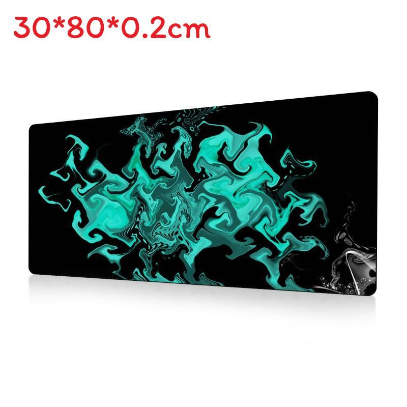 Ofis Masası Konforu İçin Kaymaz Yüzeyli Soyut Akışkan Büyük Mouse Pad
