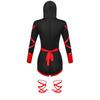 Drachen-Ninja-Kostüm Samurai-Kostüm für Damen
