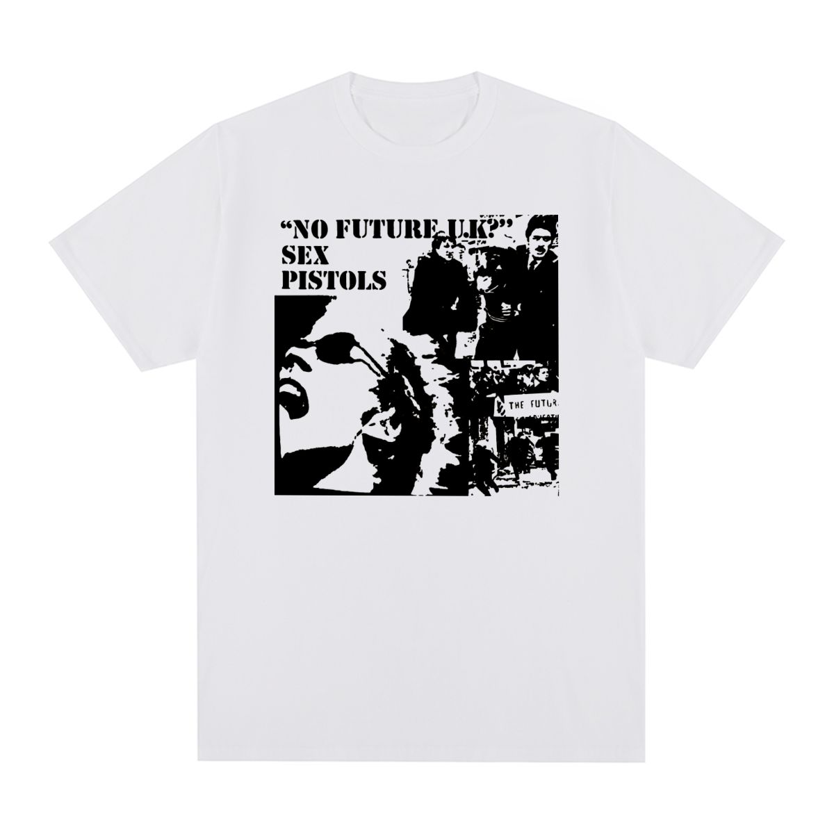 Sex Pistols Винтажная футболка Панк-рок God Save The Queen Мужская Хлопок Мужская футболка Новая Футболка Женские Топы S