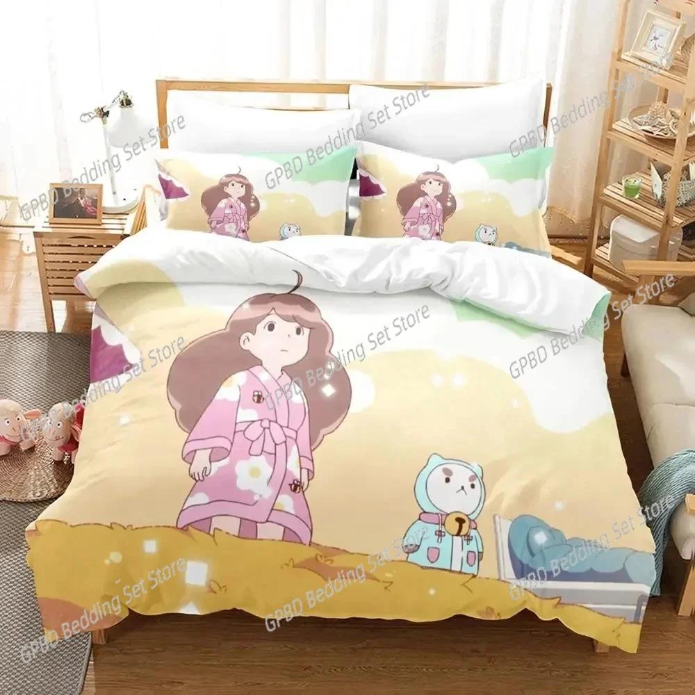 Cartoon Bee PuppyCat 3D NEW Duvet Cover Pillowcase Bedding Set Adult Boy Girl Bedroom Decoration Children Single Double Large