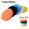 3/4/5/6/7 Inch 5pcs Car Polishing Pad Kit Auto Self-Adhesive Buffing Waxing Sponge Wheel Polishing Pad For Car Polisher Drill