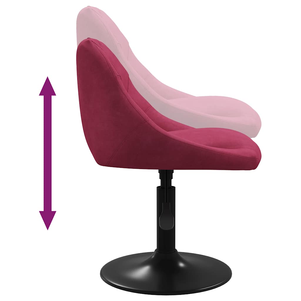 Bar Stool Wine Red Velvet