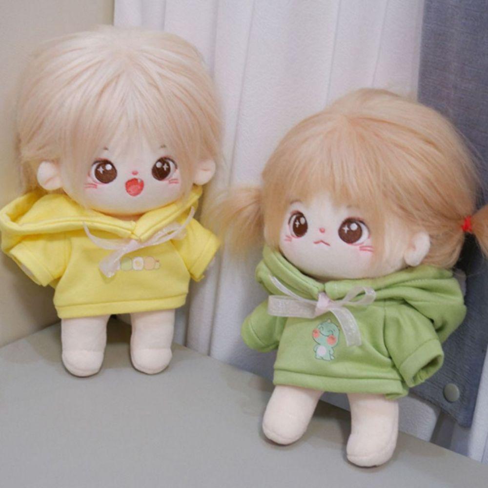 Dress Up Idol Doll Clothes Hoodie Plush Toy Clothes 20cm Cotton Doll Clothes  Doll Accessories