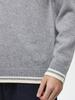 Men's Cashmere Blend Round Neck Faux Two-Piece Knit Sweater, 2025 Autumn/Winter Edition, Warm Solid Color Base Layer