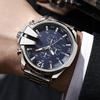 Fashion simple personality alloy strap large dial men's quartz watch, suitable for daily wear, Christmas gifts