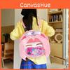 Haruno Sakura Uzumaki Naruto Cartoon Pattern Plush Backpack Cute Student Bag