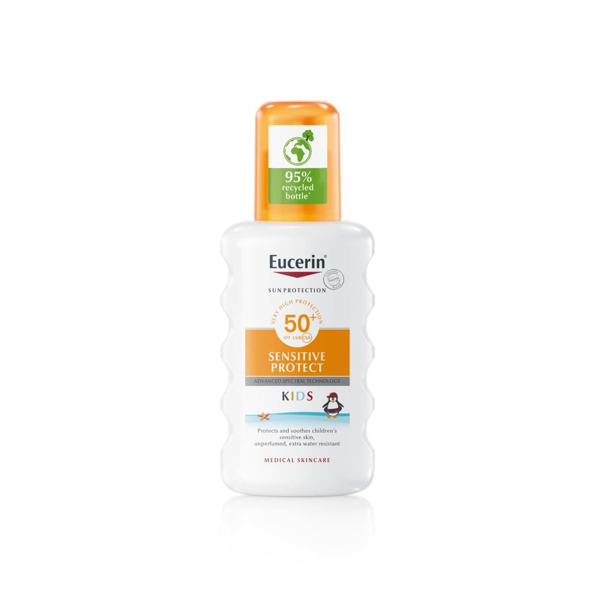 

Солнцезащитный крем для тела в спрее Eucerin SENSITIVE PROTECT KIDS SPF 50+ 200 мл