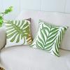 45x45cm Nordic Green Plants Embroidered Pillow Cover Pillowcases Leaf Cushion Cover Decorative for Sofa Bedroom Home Decor
