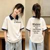 Girls' Cartoon Cotton Polo Shirt - Summer Lapel Short Sleeve for Ages 6-15