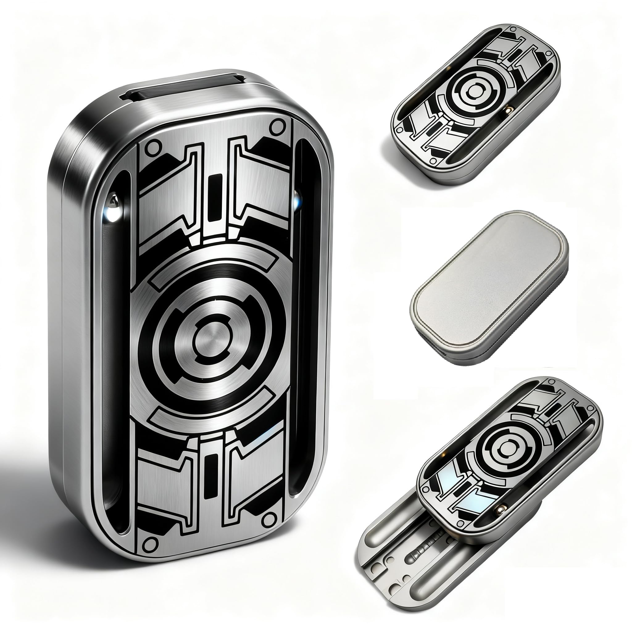 

7JI Мега Фіджет Слайдер, Фіджет Іграшка, Гаджет, Вбивця Часу, EDC, Зняття Стресу, Дорослий, Різдвяний Подарунок, Срібний