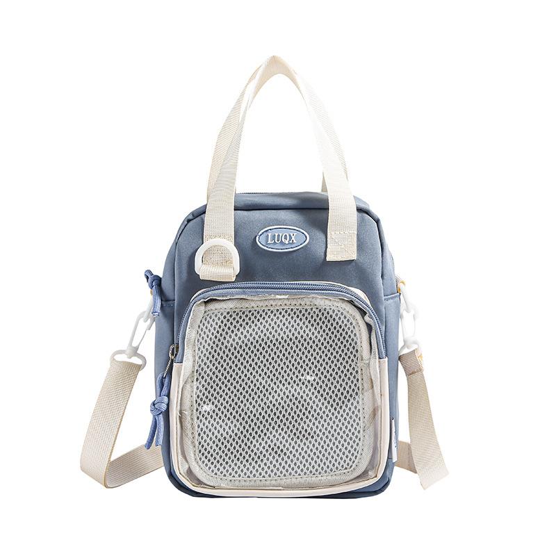 New shoulder bag ins wind small satchel fresh and cute middle school student bar pain bag handbag transparent bag female