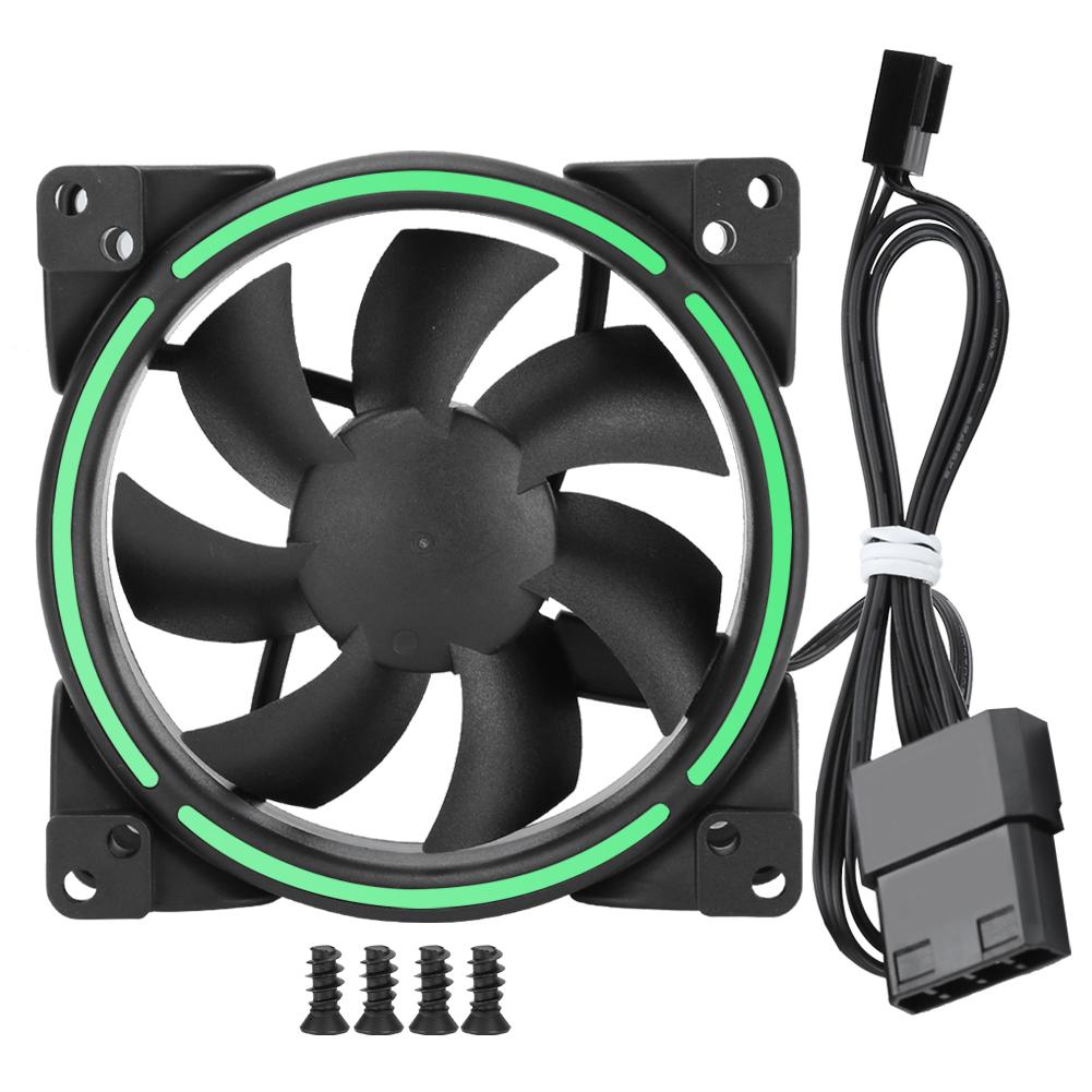 12V 24CFM LED Cooling Fan 1500RPM Silent CPU Cooler Computer Chassis Radiator