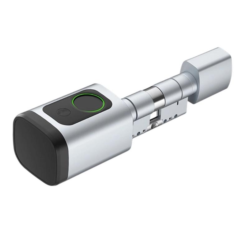 

Multifunctional Adjustable Door Lock 5 Access Technologies App Integration Fingerprints Customes Code Manual Key срібний