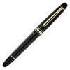 MONTBLANC Classic Black Fountain 145bk Medium Nib Meisterstück Pen, (M),