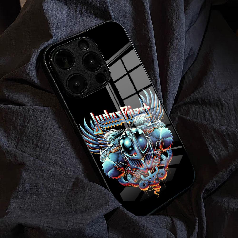 Band J-Judas Priest-Music Phone Case For IPhone 17 Pro Max 15 Pro 16 14 Plus 12 13 Mini 11 Pro Shockproof Glass Cover