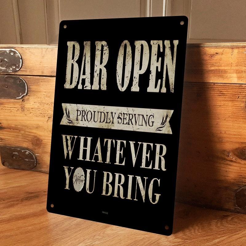 

1 piece American retro tinplate painting bar decoration sign, creative and funny slogan wall decoration for home living room and (as the picture,20x30cm)