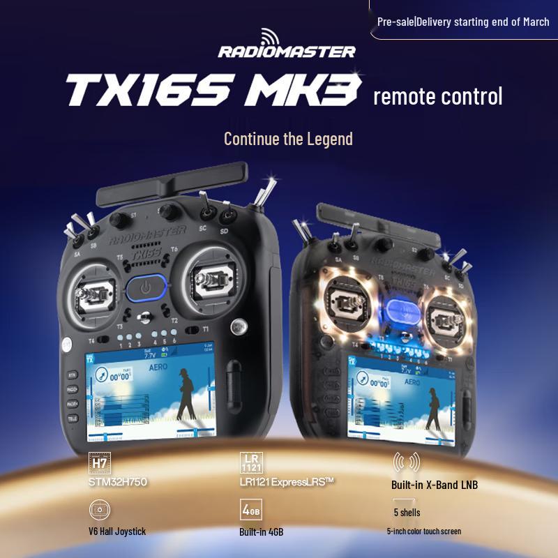 TX16S MK3 MAX ELRS Remote Controller with AG02 Gimbals