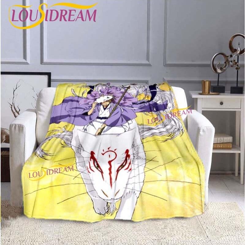 Classic Cartoon Natsume Friends Account Blanket Premium Flannel Warmth Soft Plush Sofa Bed Blanket
