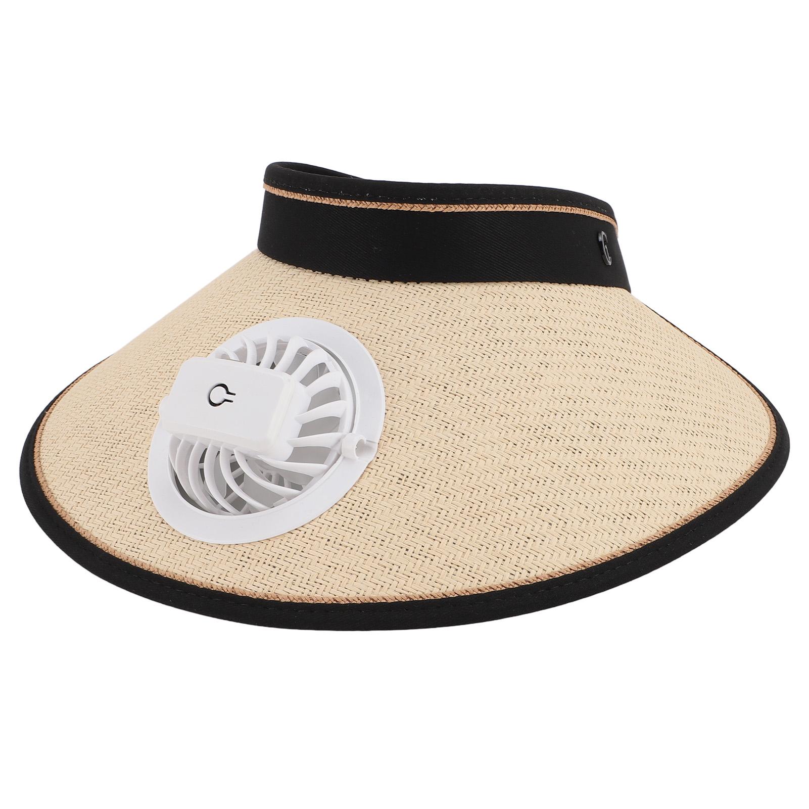 

Fan Hat USB Rechargeable 300mah Elastic Band Angle Adjustable Extra Large Brim Fan Cap for Travel Beach Beige бежевый