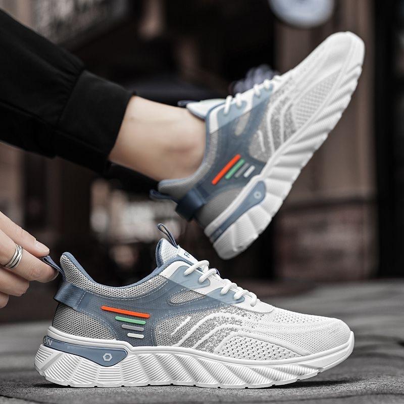 Fashion Men's Breathable Tennis Shoes Summer Mesh Comfortable Sneakers 2024 Designer Lace-up Running Shoes for Men Zapatos De Hombre