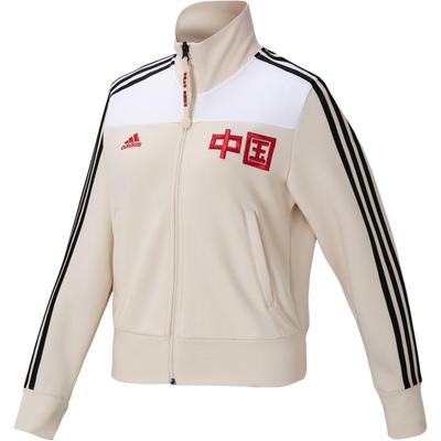 40. Jubiläum Volleyball-Champion Gedenksport Casual Zip-Up Langarm Jacke Frauen Oberbekleidung Off-White HT9382