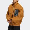 Adidas Originals Trefoil Colorblock Pocket Logo Track Jacket Men Outerwear Brown H58070