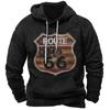 Vintage Hoodie Route 66 3d Print Hoodies Fashion Hoodies Sweatshirts Boy Women Sweats Men's Tracksuits Men Women Clothes Hoodies
