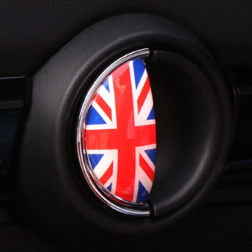 2PCS ABS Car Door Handles Sticker National Flag Round Car Door Handles Decor Multicolor Car Decals for BMW MINI
