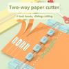1PC 4 In 1 Two-way Paper Cutter, Manual Office Paper Cutter, Send 4 Cutter Heads,design for Schools, Offices and Homes