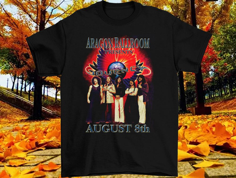 JOURNEY Band CONCERT Aragon Ballroom Unisex T-Shirt All Size GS340 Unisex T-Shirt XXXL