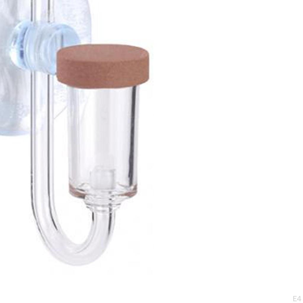 Aquarium Air Diffuser Carbon Dioxide Refiner Clear Small CO2 Bubble Marker for Glass Water