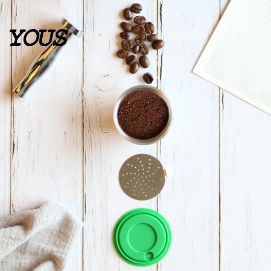 Capsula da Caffè Riutilizzabile in Acciaio Inossidabile per Macchina Dolce Nespresso