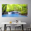 Modern Waterfall  Lake Landscape Canvas Wall Art  Frameless Home Decor Poster for Living Room