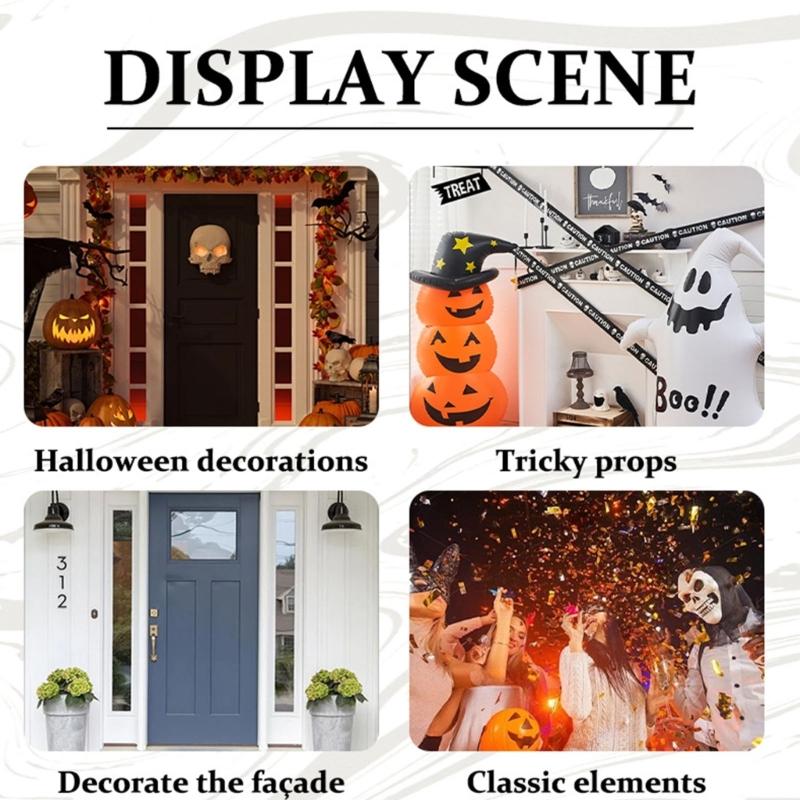 Alloys Halloweens Doorbells Features Frightening Effects Easyly Installation For Home Security And Spooky Decoration