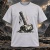 Thor Hammer Graphic Tee Heavyweight Cotton Mjolnir Viking Norse Streetwear