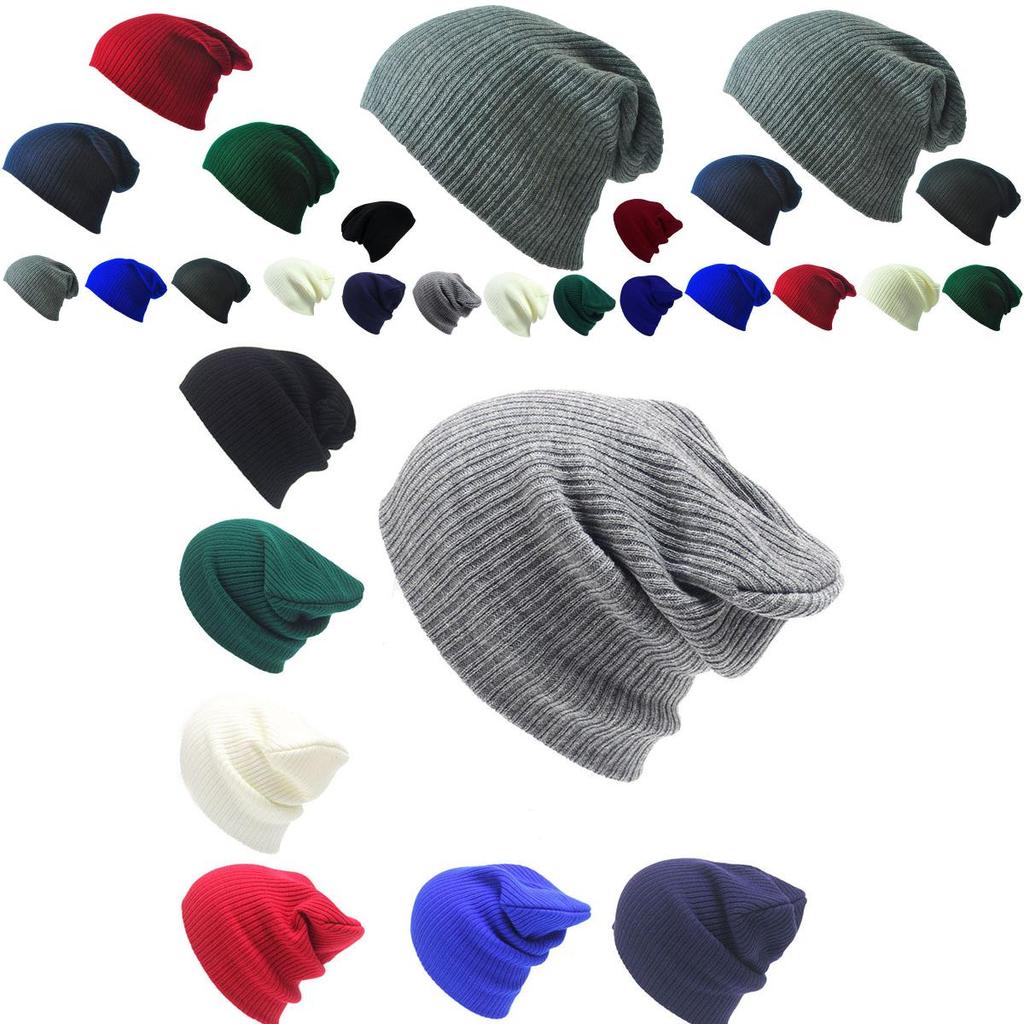 Ultra-warm Knitted Woolly Oversized Slouch Beanie Hat For Men And Women