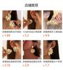 Metal Texture Love Ginkgo Leaf Flower Earrings Women'S Fringed Long Ear Jewelry