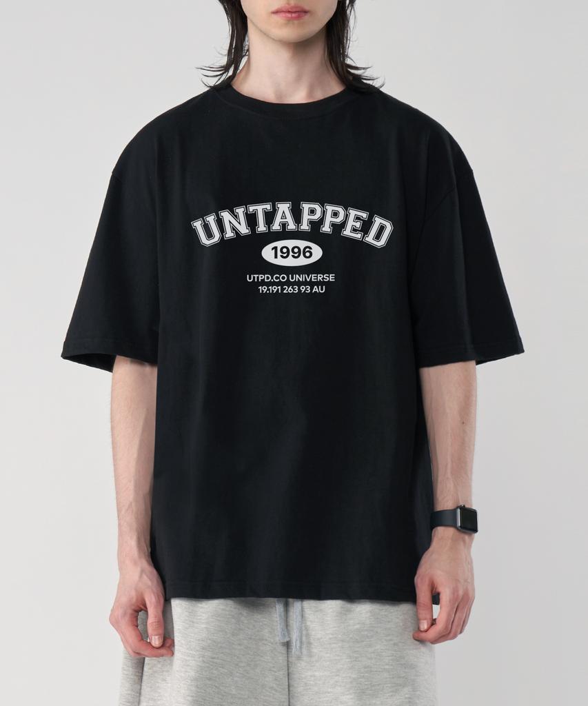 UNTAPPED STUDIO 1996 Signature Pure Cotton Big Oversized Short Sleeve T-Shirt 2 Colors